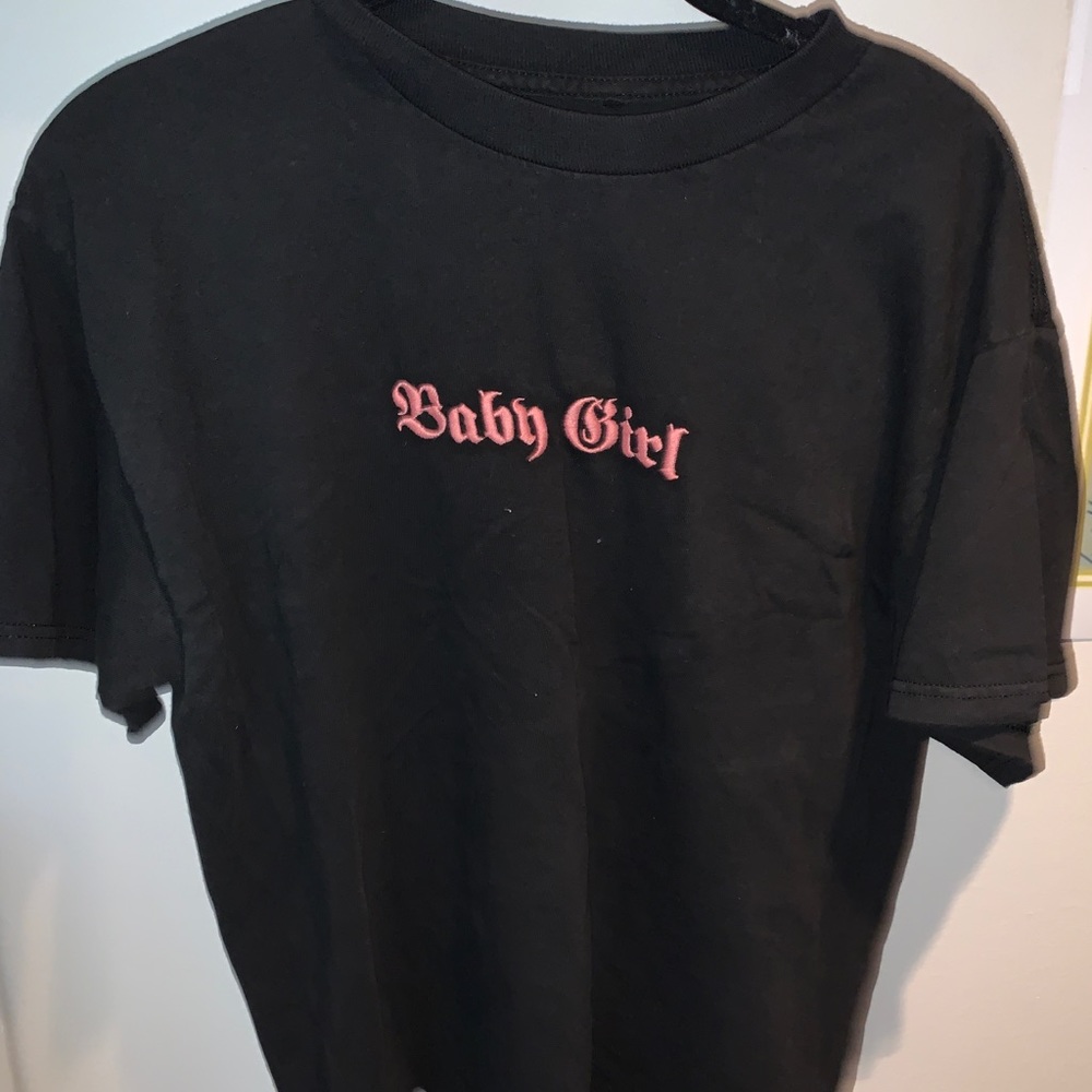 Brandy Melville Baby Girl T-shirt in black